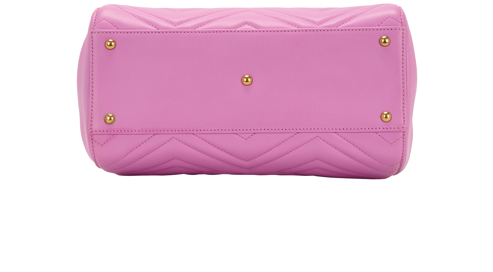 Small GG Marmont Chevron Tote, &pound;850, Handbags, Pink, Leather, Top view